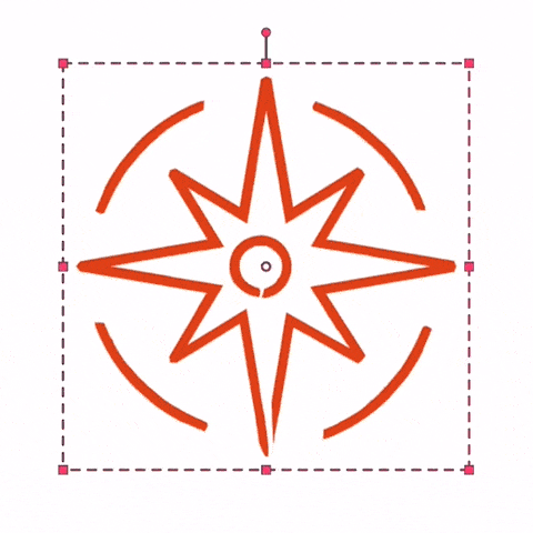 animation of compass