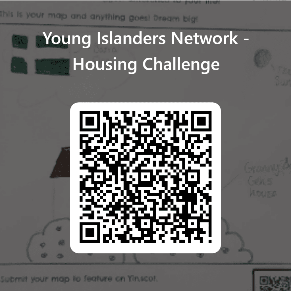 Young islanders network housing challenge QR code